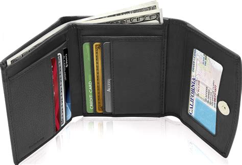 leather card holder rfid|rfid trifold leather wallet.